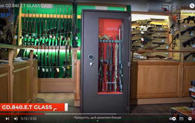 Відеоогляд сейфа для зброї Griffon GD.840.ET GLASS CASE