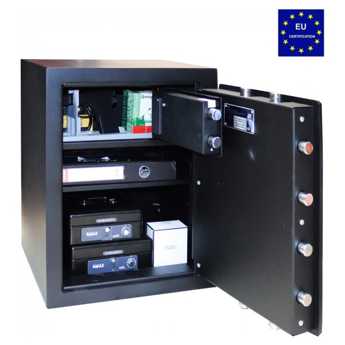 CLE.I.55.Fingerprint Black · Зламостійкий сейф 1 класу опору (фото 2)