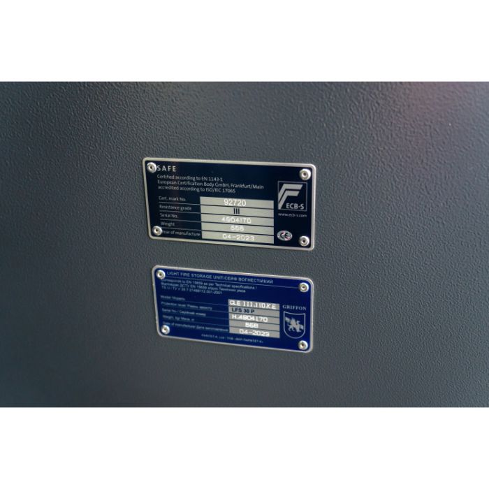 CLE.III.110.K.E · Вогнезламостійкий сейф 3 класу опору (фото 10)