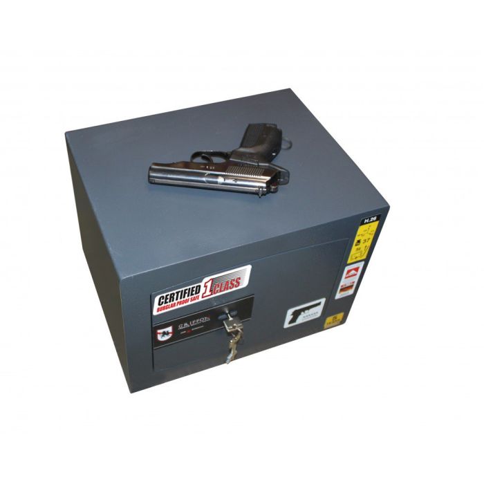 H.20.KP DARK GREY- Зламостійкий сейф для пістолета · Клас 1 (фото 2)