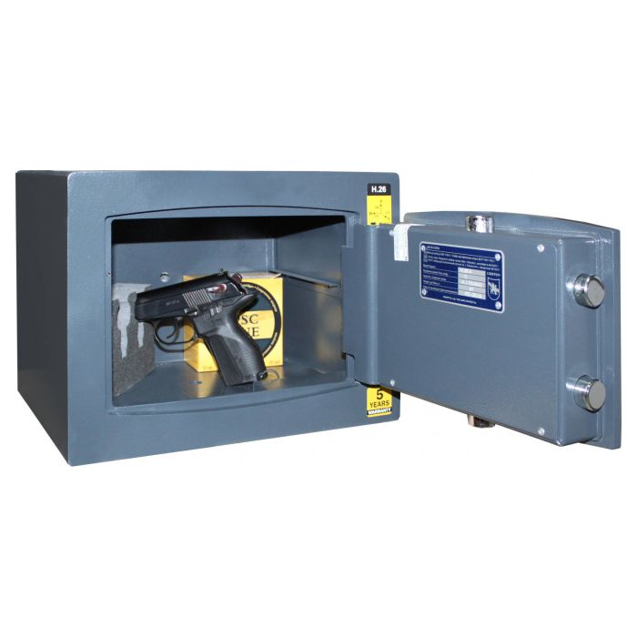H.20.KP DARK GREY- Зламостійкий сейф для пістолета · Клас 1 (фото 4)