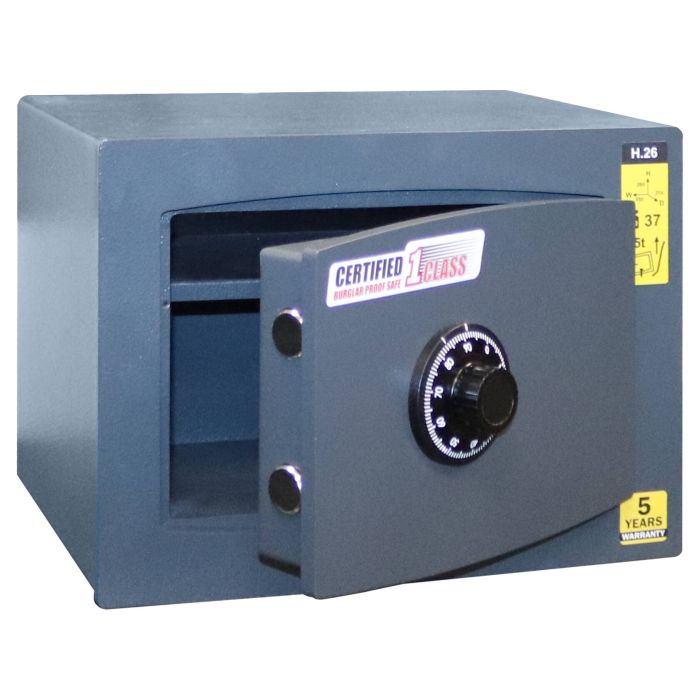 H.26.C Dark Grey- Зламостійкий меблевий сейф · Клас 1 (фото 1)
