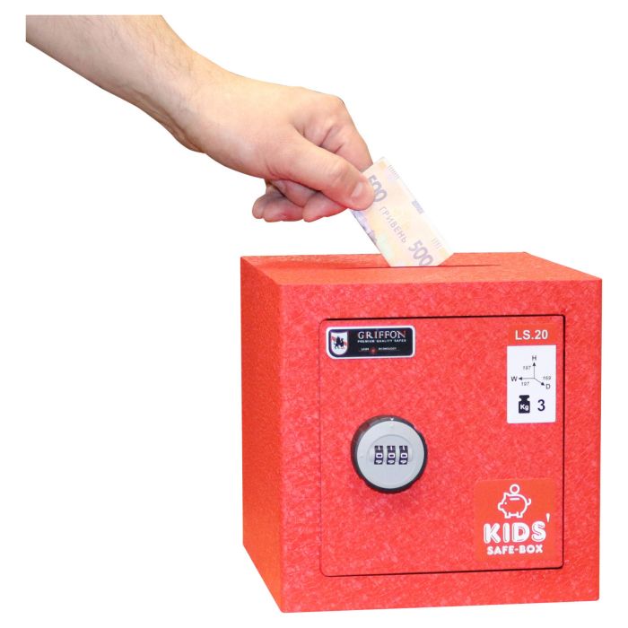 LS.20.C Red · Дитячий сейф-скарбничка (фото 4)