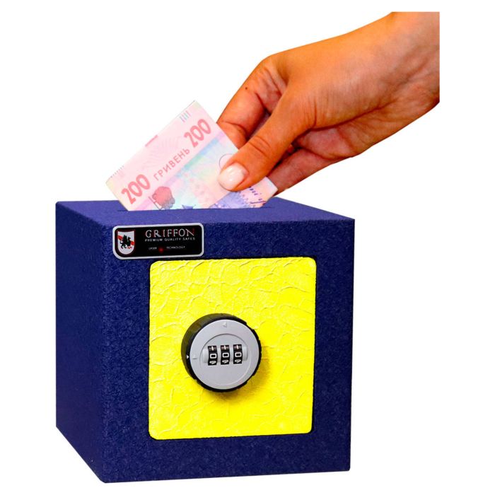 LS.15.C Yellow-Blue · Дитячий сейф-скарбничка (фото 6)