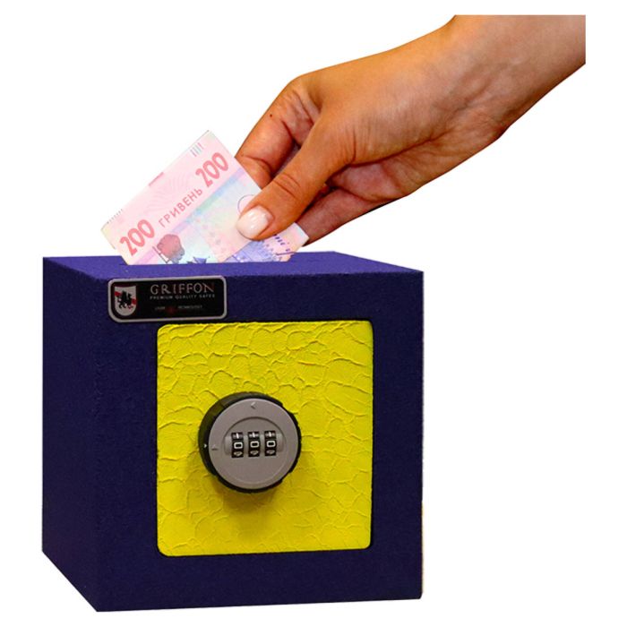 LS.15.C Yellow-Blue · Дитячий сейф-скарбничка (фото 9)