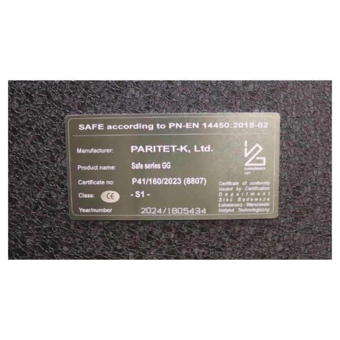 GG.840.E.EM Dark Grey · Сейф для зброї класу опору S1 (фото 8)